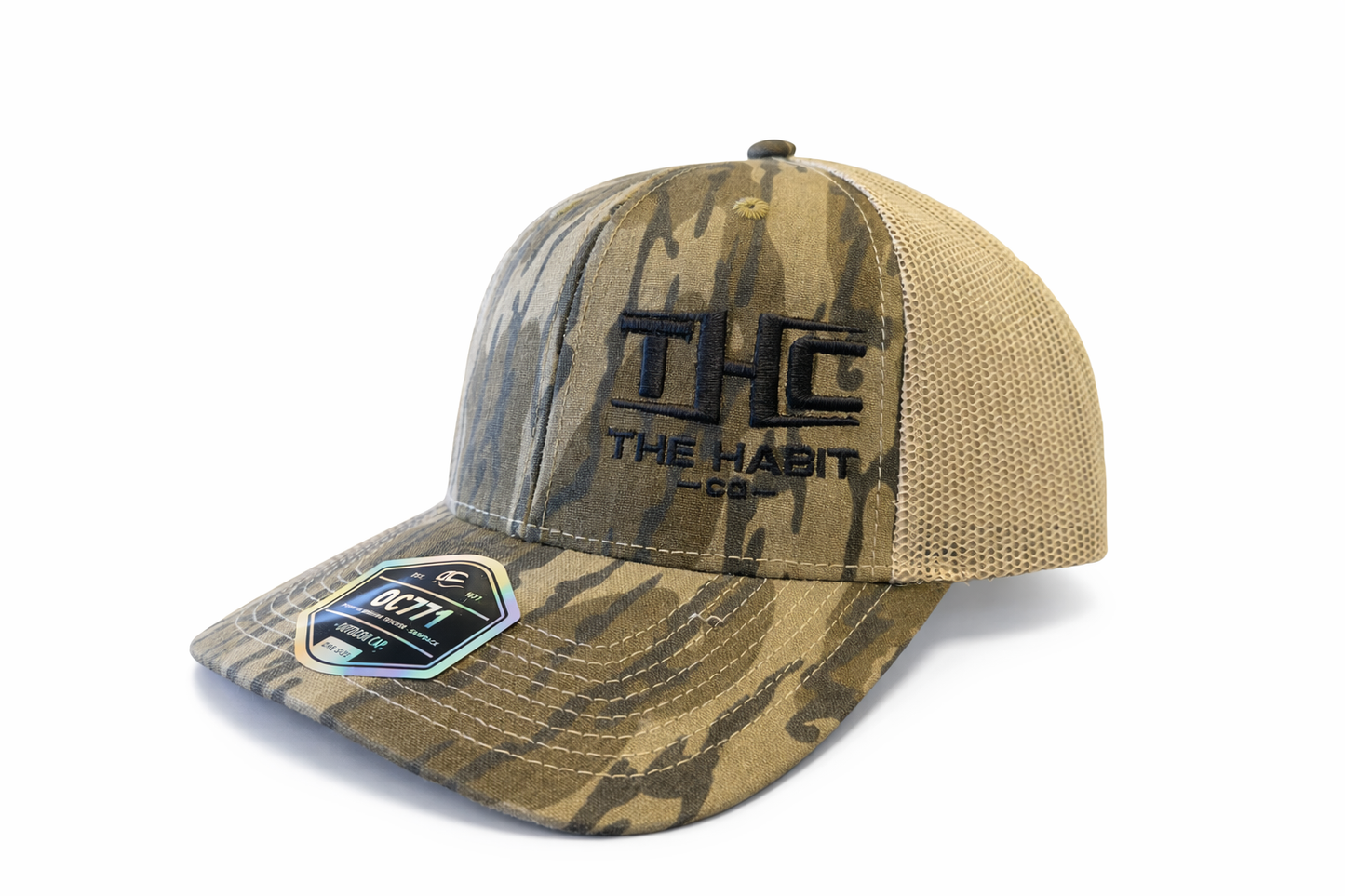 THC Mossy Oak Bottomland Trucker Hat - Fowl Habit Co.