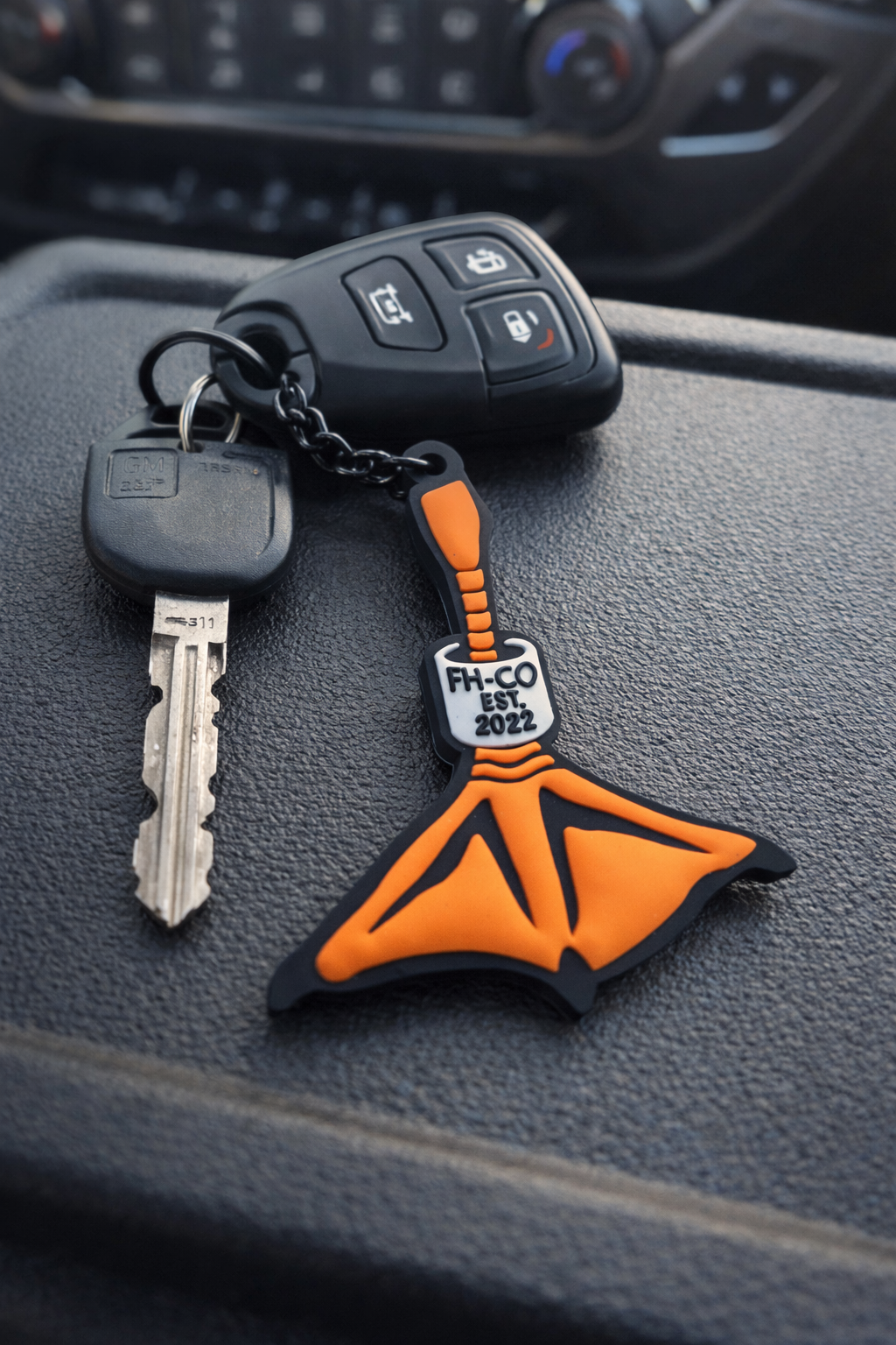 Duck Leg Band Keychain